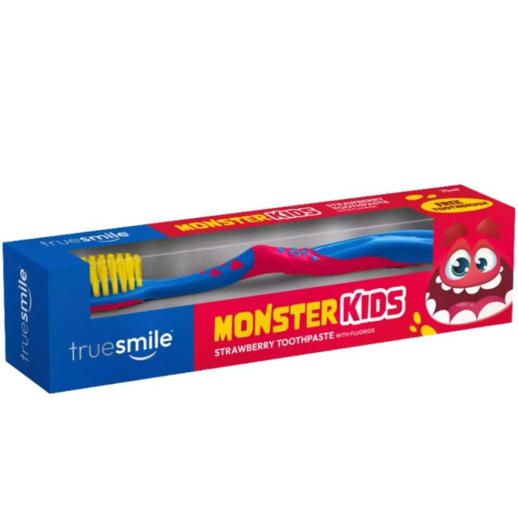 truesmile-monsterkids-pasta-truskawkowa-50ml-szczoteczka