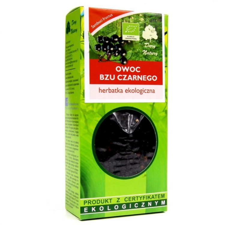 Bez czarny owoc (Sambuci fructus) EKO 100g