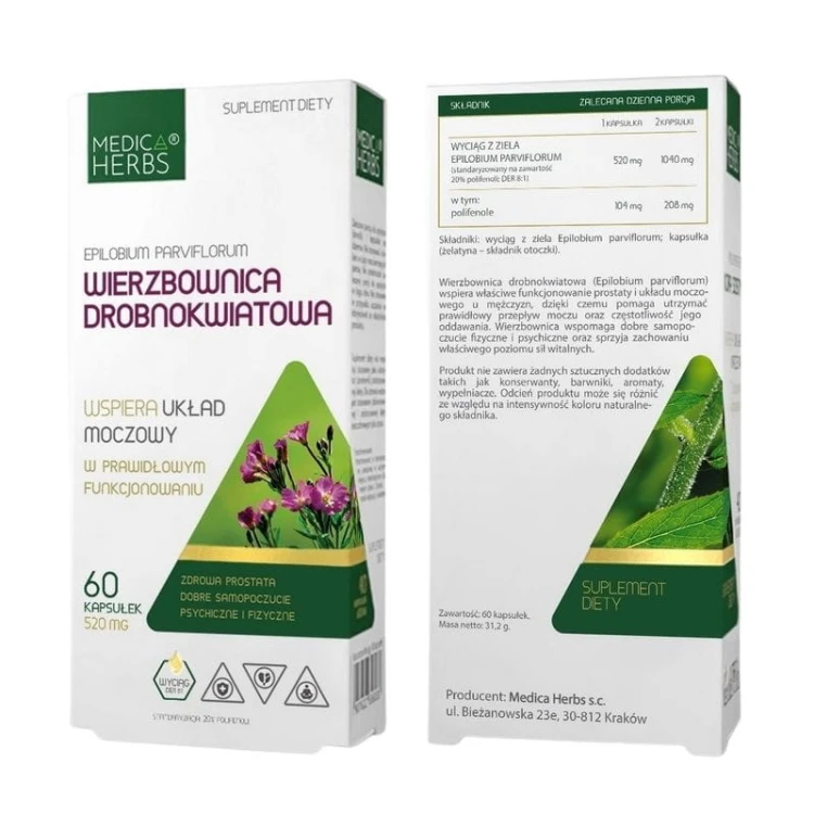 Wierzbownica Drobnokwiatowa 520mg 60kaps.