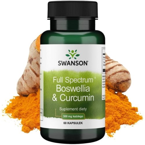 Full Spectrum Boswellia &amp; Curcumin 300mg/300mg 60 kaps.