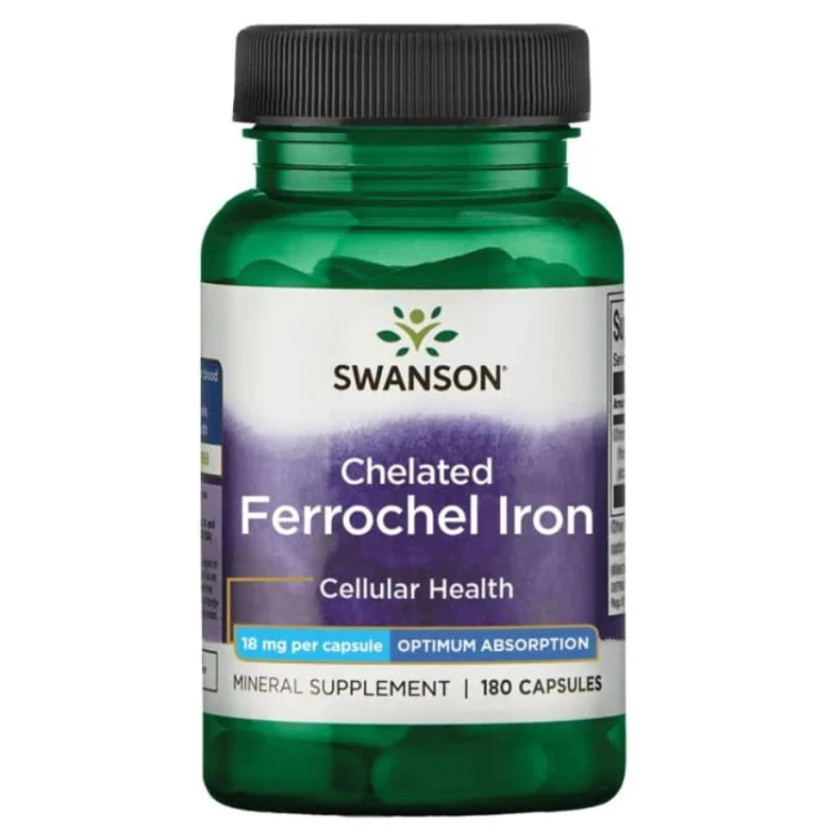 Albion Chelat Żelaza Ferrochel 18mg 180 kaps.