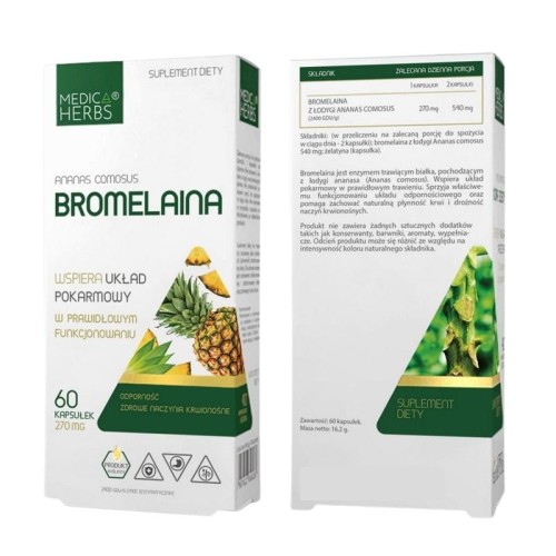 Bromelaina 270mg 60 kaps.