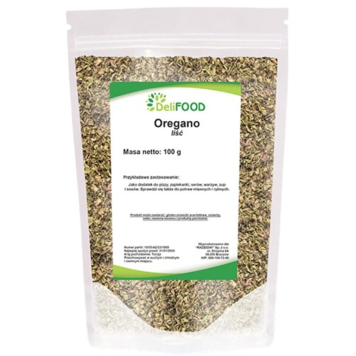 Oregano liść (DeliFood) 100g
