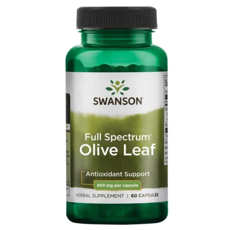 Full Spectrum Olive Leaf (Liść oliwny) 400mg 60 kaps.