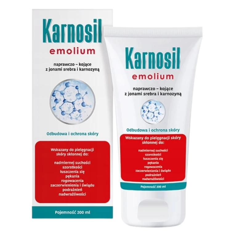 Karnosil Emolient naprawczo-kojący z jonami srebra i karnozyną 200ml