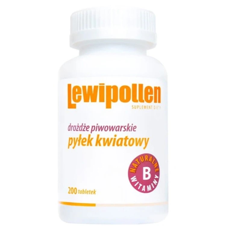 Lewipollen Drożdże piwowarskie &amp; pyłek kwiatowy pszczeli 200 tabl.