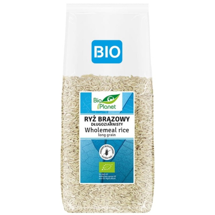 Bio Planet Ryż brązowy długoziarnisty BIO 1kg