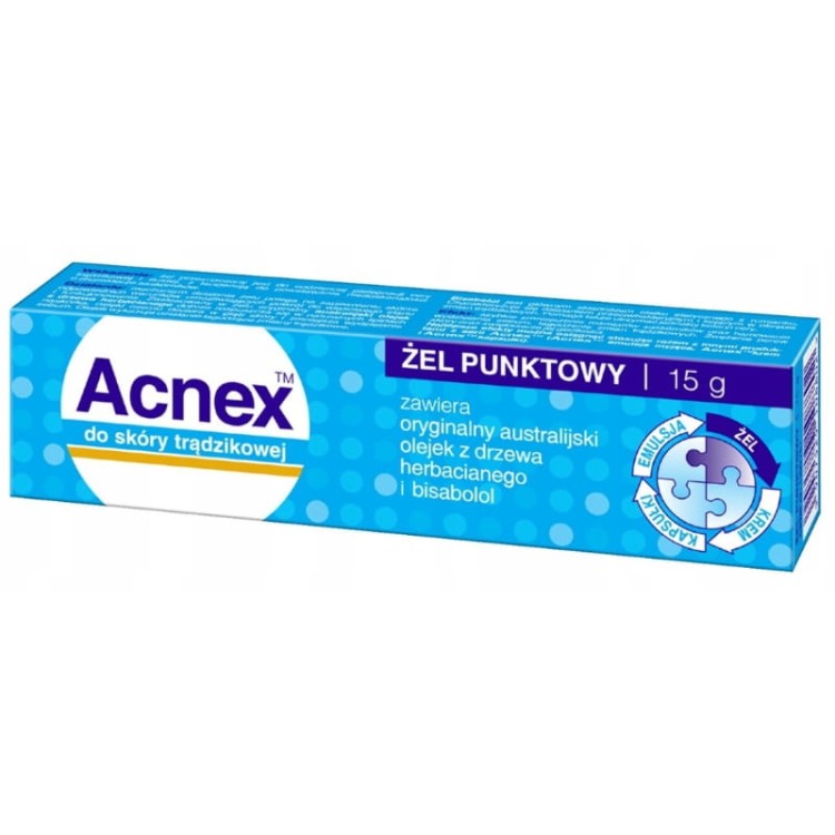 Acnex Żel punktowy do skóry trądzikowej 15g