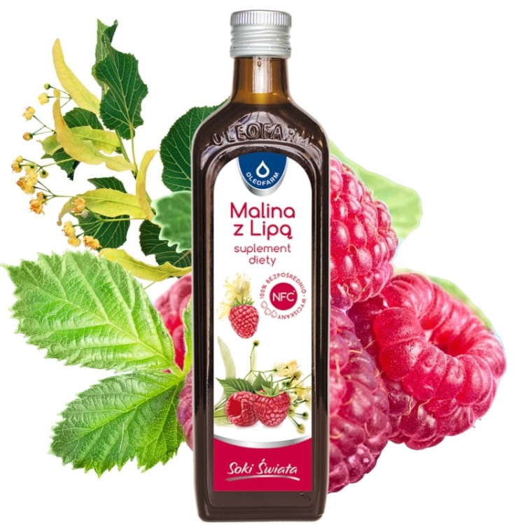 Sok Malina z lipą NFC 490ml