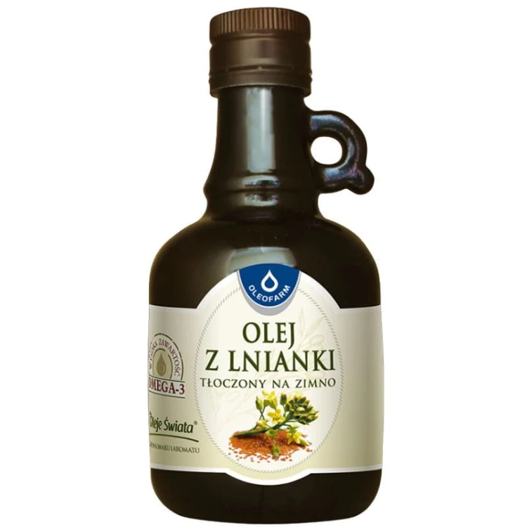 Olej z Lnianki (Rydzowy) tłoczony na zimno 250ml