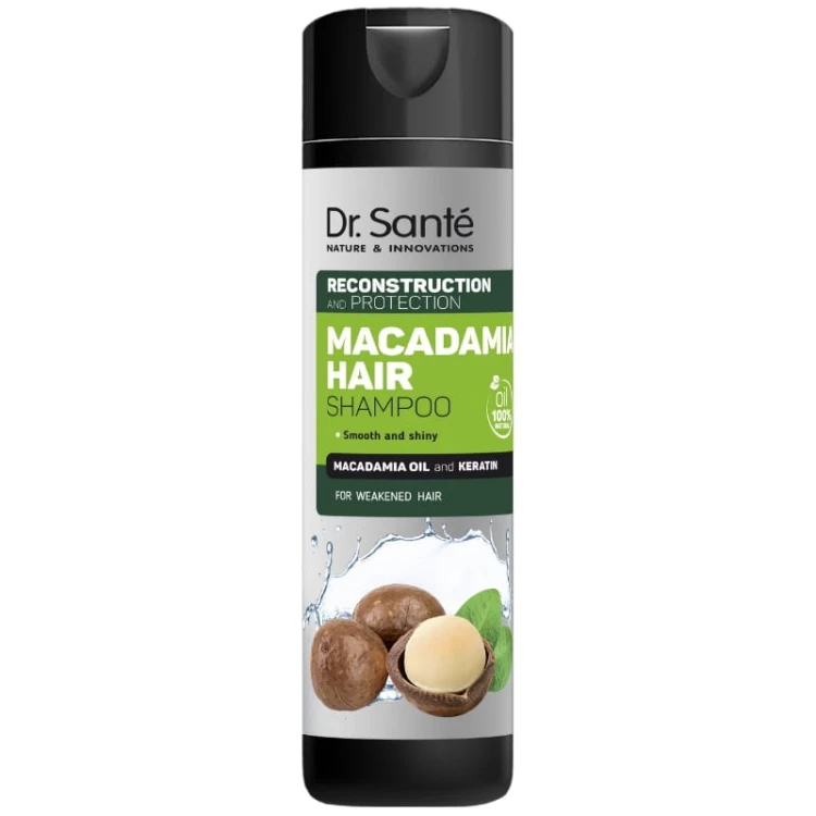 Dr Sante Szampon do włosów Makadamia Odbudowa i ochrona do włosów osłabionych 250ml