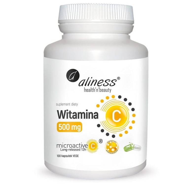 Witamina C 500mg microactive 12h 100 kaps.