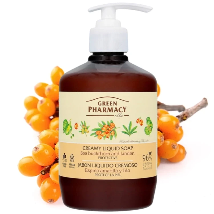 Green Pharmacy Mydło w płynie Rokitnik &amp; Lipa 460ml