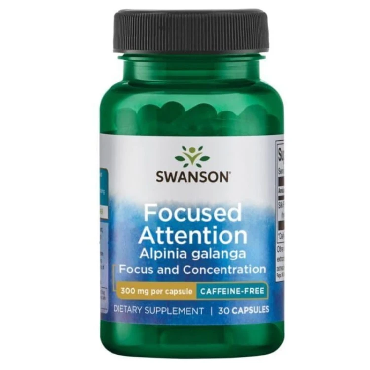 Focused Attention bez kofeiny (Alpinia galanga) 300mg 30 kaps.