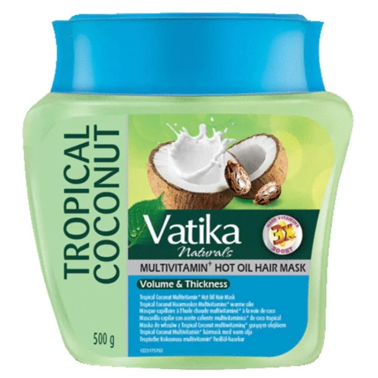 Vatika Maska do włosów Tropikalny kokos Zwiększająca objętość 500g