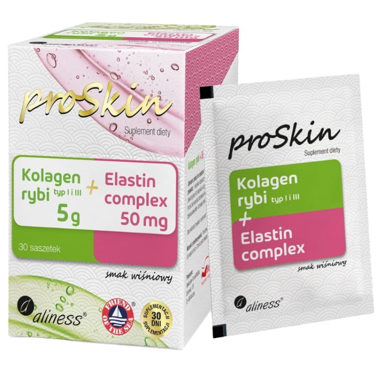 aliness-proskin-kolagen-rybi-typ-i-iii-elastyna-wisniowy-30-saszetek