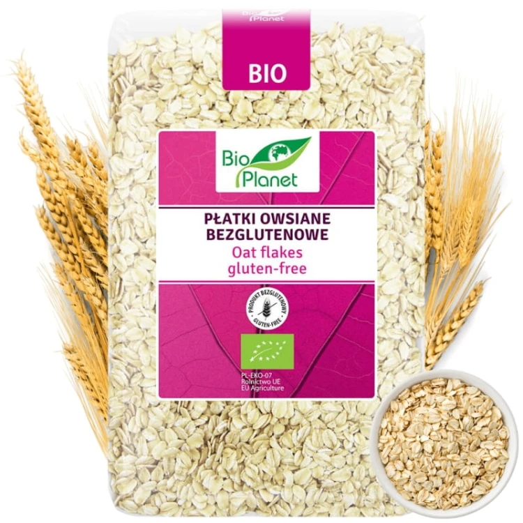 Bio Planet Płatki owsiane bezglutenowe BIO 1kg