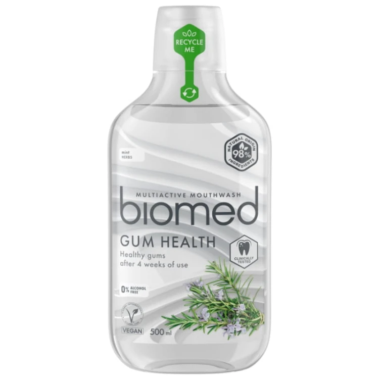 Biomed Gum Health Płyn do płukania jamy ustnej Mięta + Zioła 500ml