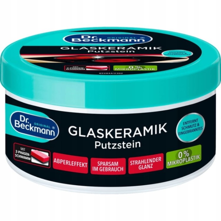 Dr Beckmann Pasta do płyt ceramicznych i indukcji z gąbką 250g