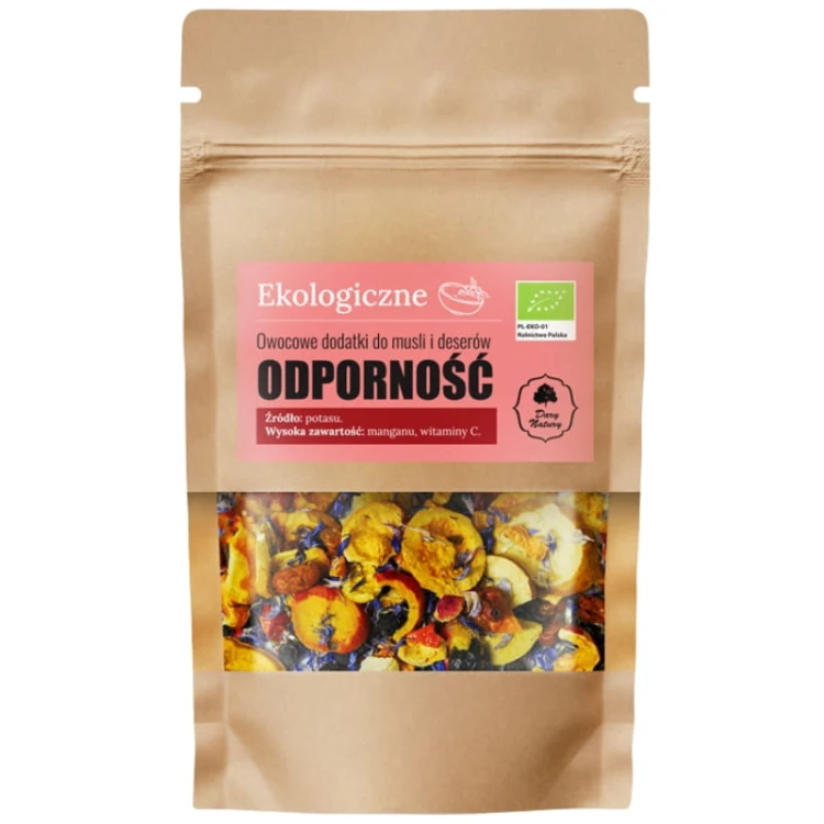 Owocowe dodatki do musli i deserów Odporność (mieszanka owoców liofilizowanych) EKO 20g