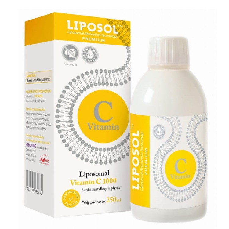 Liposol Premium Witamina C liposomalna 250ml