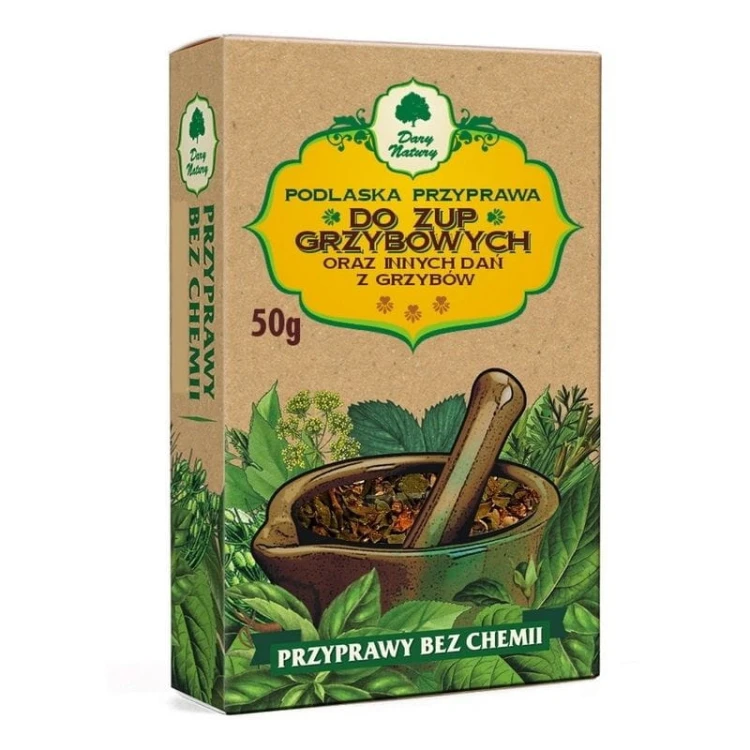 Przyprawa do zup grzybowych oraz innych dań z grzybów 50g