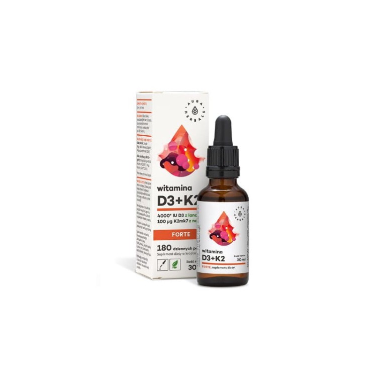 Witamina D3 + K2 MK-7 Forte (4000IU/100µg) 30ml