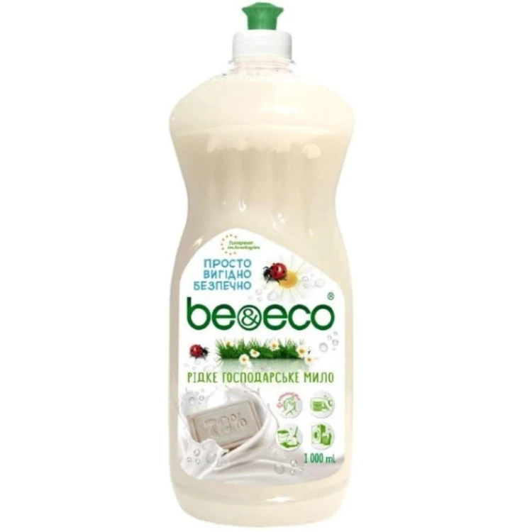 Be&amp;Eco Mydło gospodarcze w płynie Białe 1L