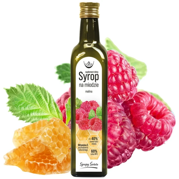 Syrop malina na miodzie 250ml