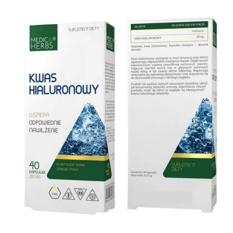 Kwas hialuronowy 210mg 40 kaps.