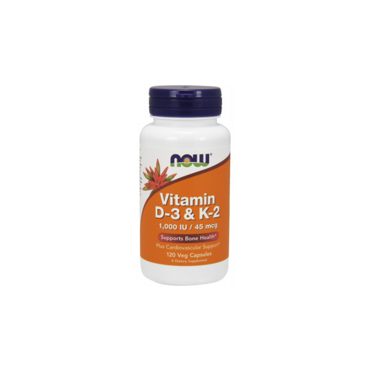 Witamina D-3/K-2 (1000IU/45µg) 120 kaps.