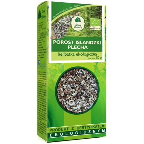 Porost islandzki Plecha (Cetraria Islandica (L) Ach. - Thallus) EKO 50g