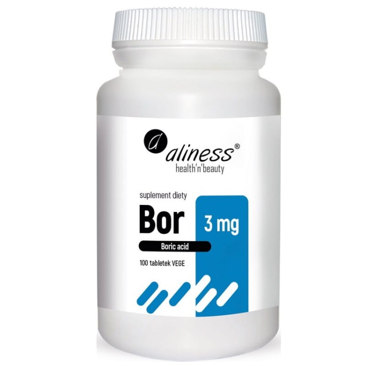 Bor 3 mg (kwas borowy) 100 tabl.