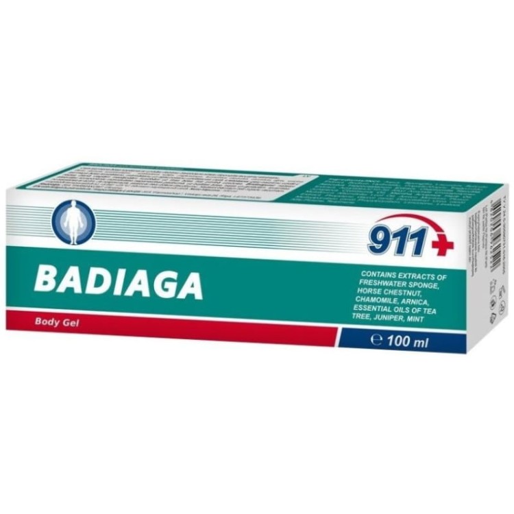 911 Badiaga Żel na siniaki i stłuczenia 100ml
