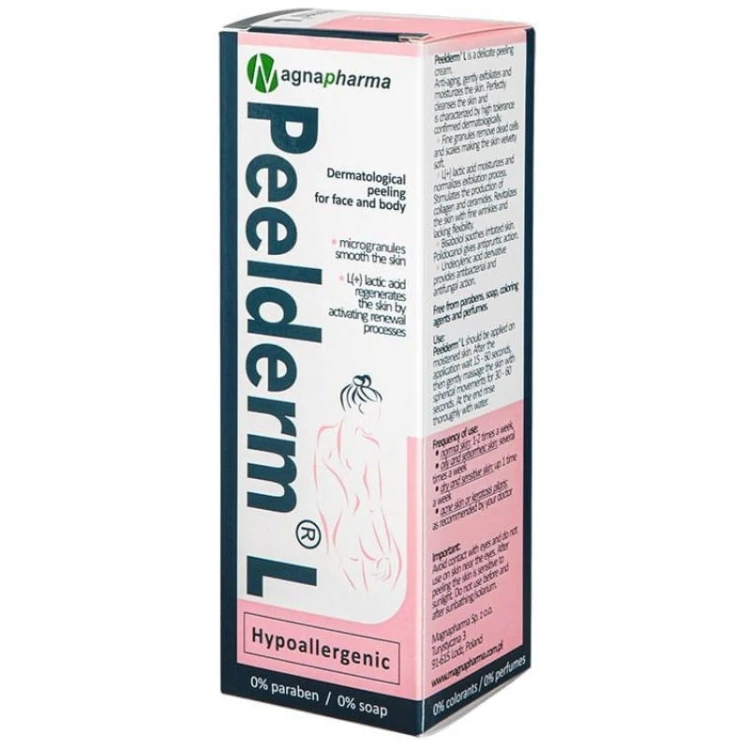 Peelderm L Peeling dermatologiczny do twarzy i ciała Hipoalergiczny 100ml