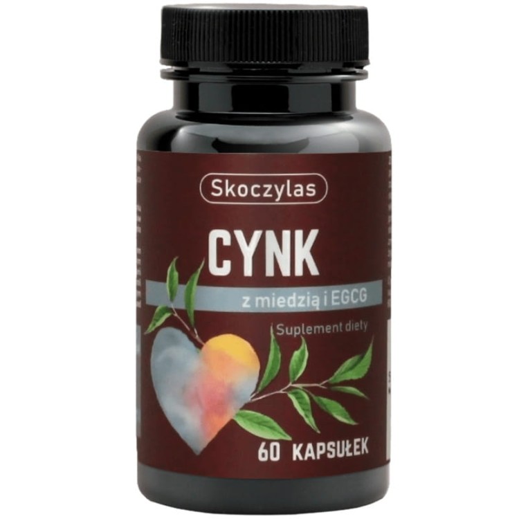 Skoczylas Cynk + Miedź i ekstrakt z zielonej herbaty (EGCG) 60kaps.
