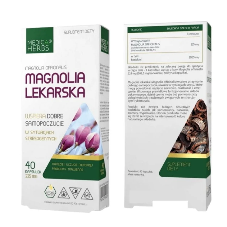 Magnolia lekarska 225mg 40 kaps.