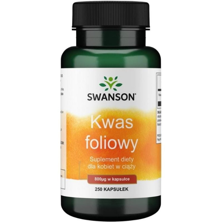 Kwas foliowy 800µg 250 kaps.