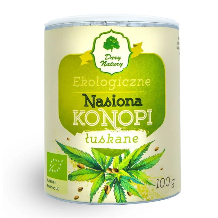 Konopie łuskane nasiona EKO 100g