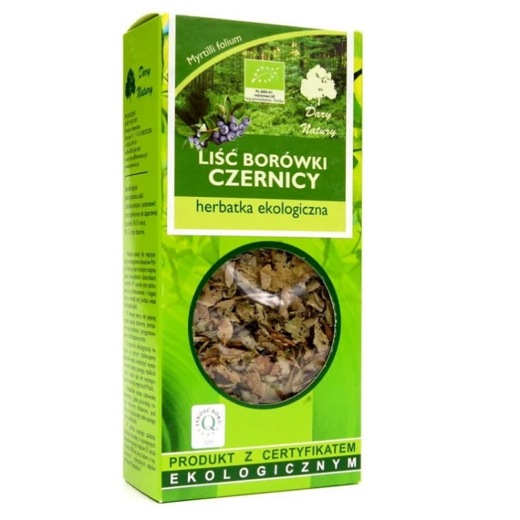 Borówka Czernica Liść (Myrtilli folium) EKO 25g