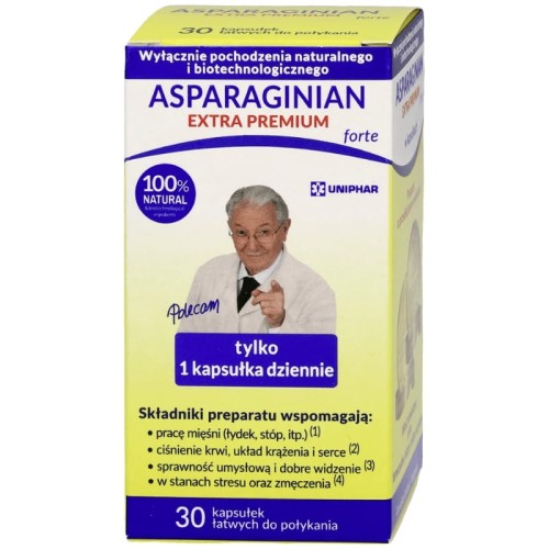 Asparaginian Extra Premium Forte 30 kaps.