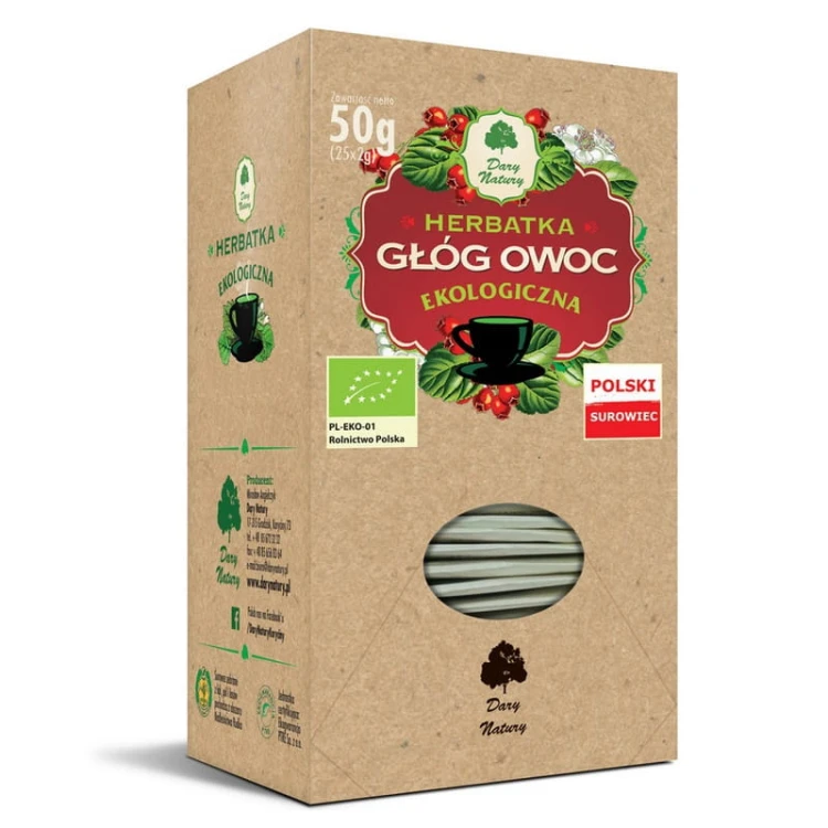 Herbatka Głóg owoc EKO 25x2g