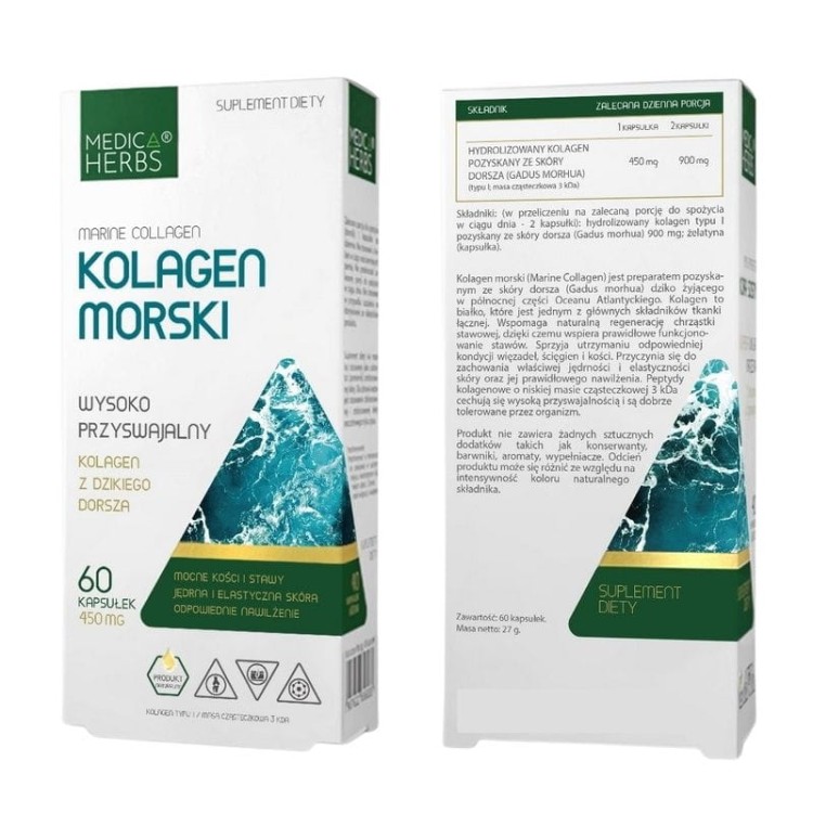 Kolagen morski 450mg 60kaps.