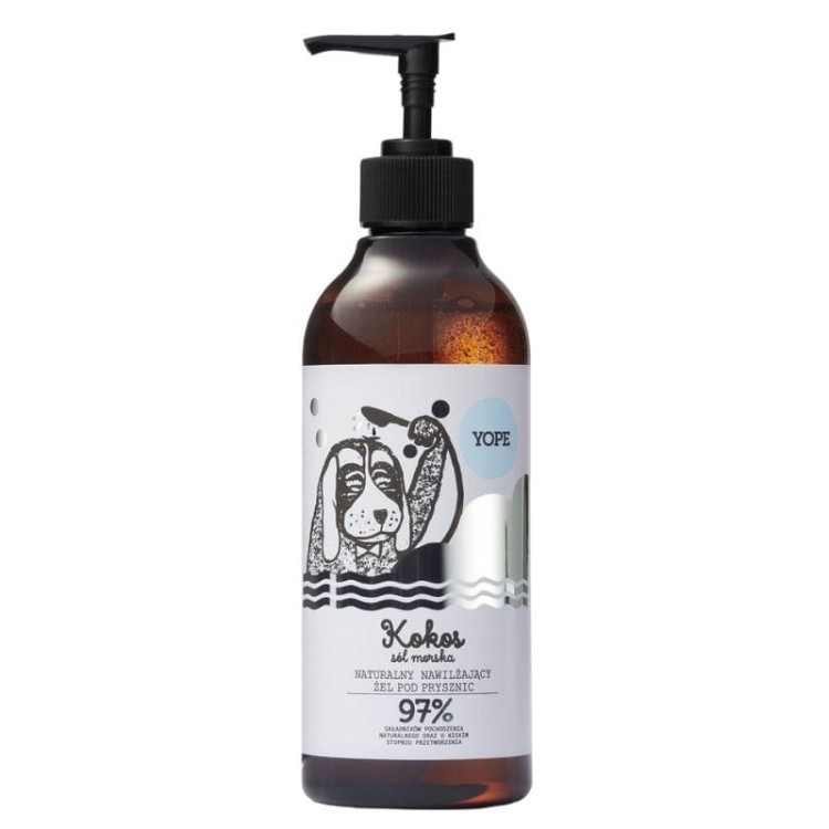 Naturalny żel pod prysznic Kokos i sól morska 400ml