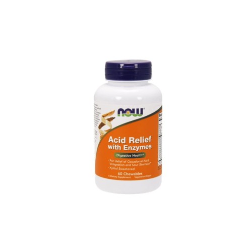 Acid Relief with Enzymes 60 tabletek do ssania