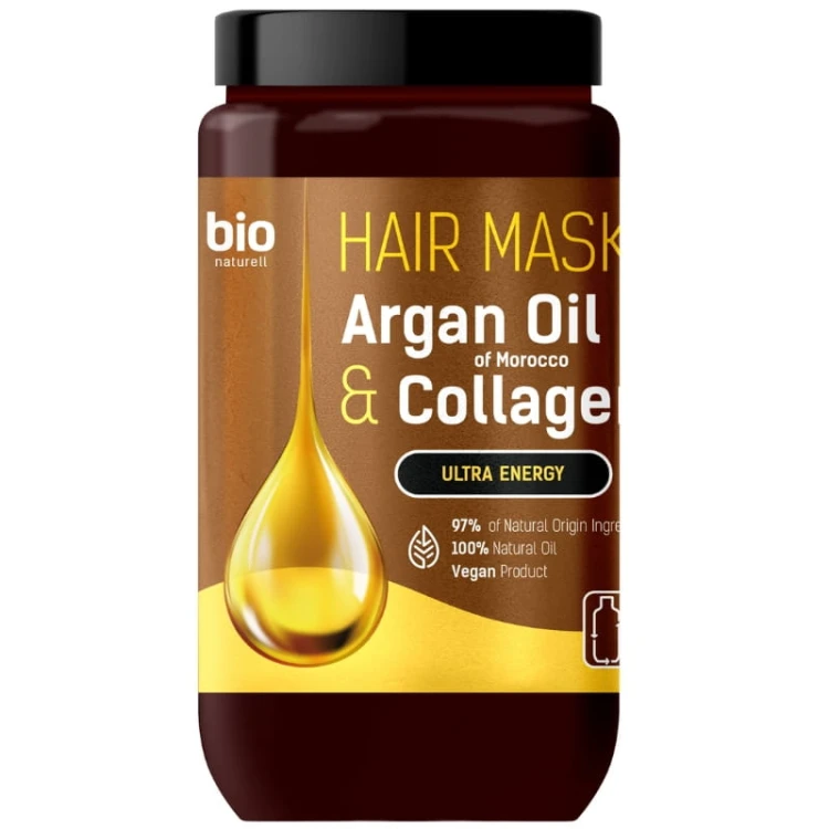 Bio naturell Maska do włosów Argan &amp; Collagen 946ml
