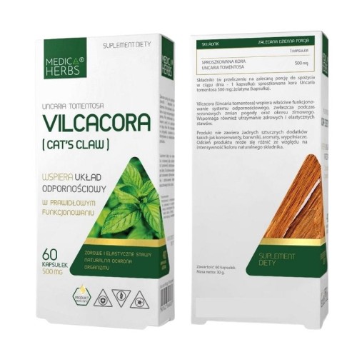 Vilcacora (Cat's Claw) 500mg 60 kaps.