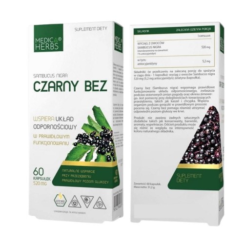 Czarny bez 520mg 60kaps.