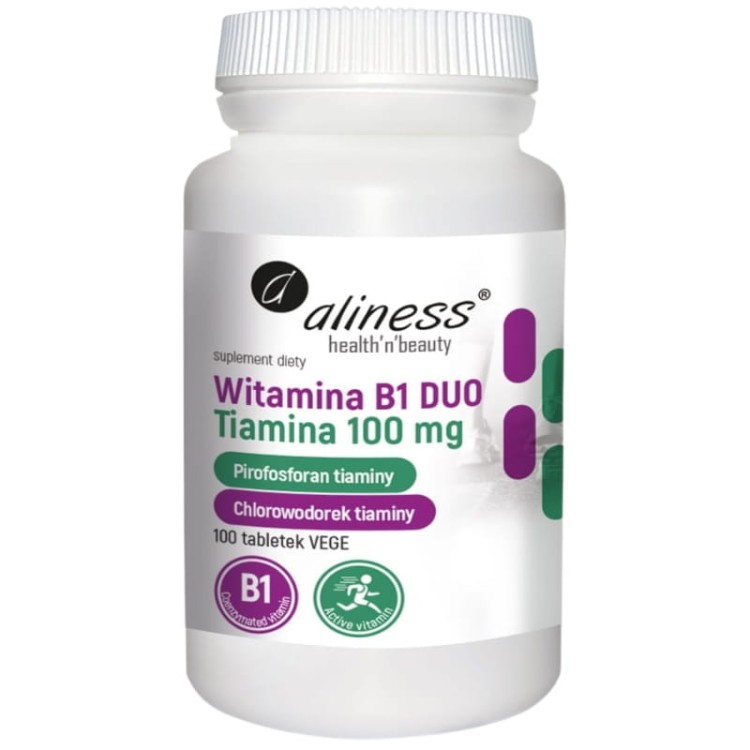 Witamina B1 (Tiamina) DUO 100mg 100 tabl.