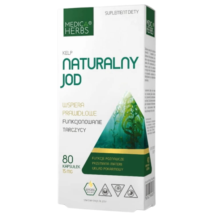 Kelp - Naturalny Jod 15mg 80 kaps.